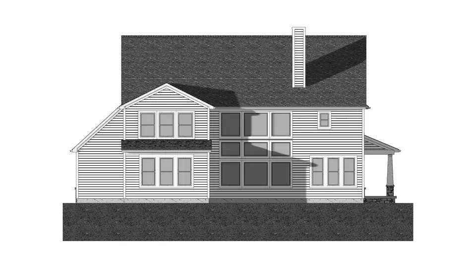 The Leafy Nook house plan, exterior view 3